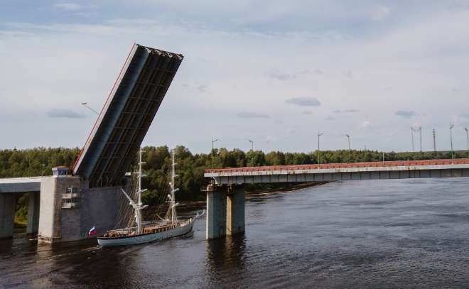 Ладожский мост — точка маршрута «Шлиссельбург: северная Венеция и Бастилия по-русски.»